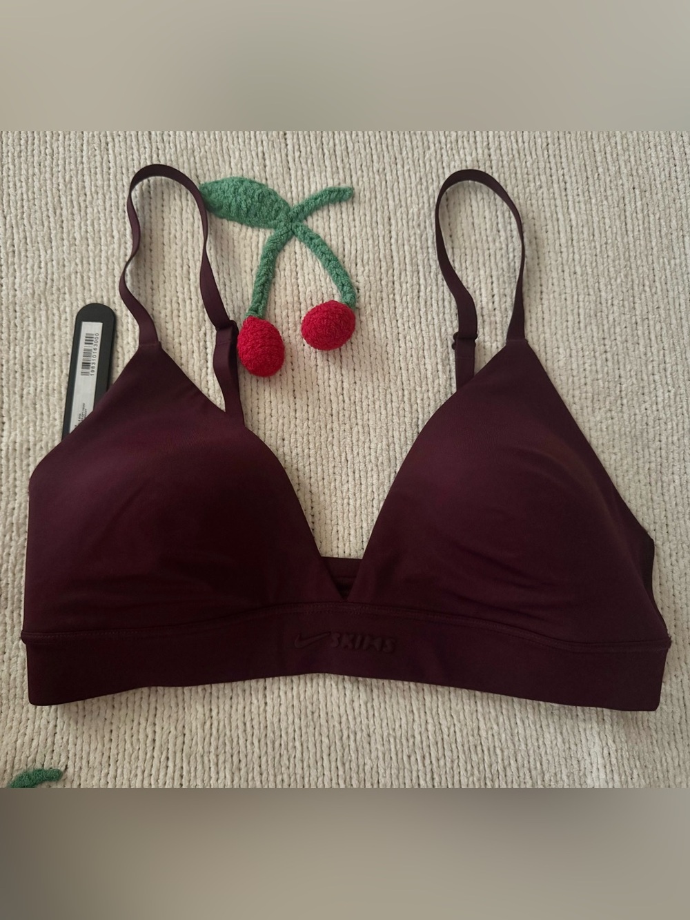 NWT Nike x SKIMS Shine Triangle Bra - Currant